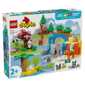 LEGO® DUPLO® Семействата на дивите животни „3 в 1“ 10446