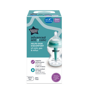 TOMMEE TIPPEE Шише за хранене 260 мл. 0+ ANTI-COLIC