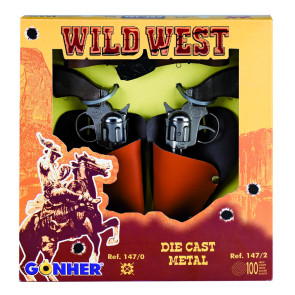 GONHER Мини револвер WILD-WEST 2бр.