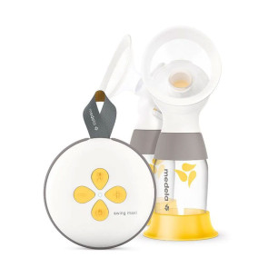 MEDELA Двойна двуфазна електрическа помпа за кърма Swing Flex Maxi + 2бр. шишета + 4бр. фунии S