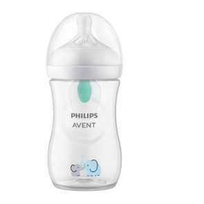 AVENT Шише NATURAL RESPONSE 3.0 PP с биберон поток 3 AIRFREE клапа 1м+ 260 мл. СЛОН