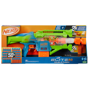 NERF ELITE 2.0 Моторизиран бластер DOUBLE PUNCH с 50 стрели