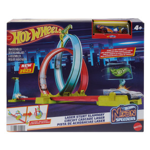 Hot Wheels® Action Писта за Каскади LASER STUNT SLAMWAY + количка