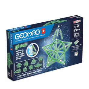 GEOMAG Светещ магнитен конструктор 93 части