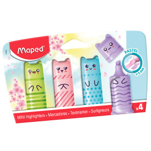 Maped Текстмаркери Fluo Peps Mini friends 4 цвята