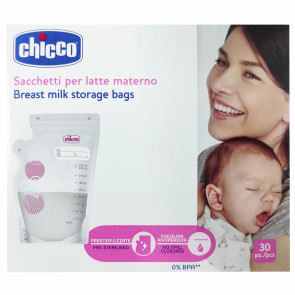 CHICCO Торбички за съхранение на кърма 30бр.