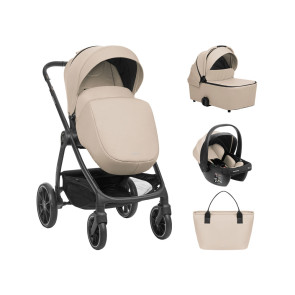 KIKKA BOO Комбинирана количка 3в1 MODENA BEIGE