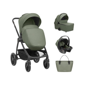 KIKKA BOO Комбинирана количка 3в1 MODENA ARMY GREEN