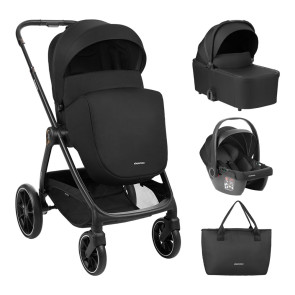 KIKKA BOO Комбинирана количка 3в1 MODENA BLACK