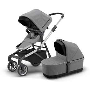 THULE Комбинирана количка 2в1 SLEEK GREY MELANGE/ALUMINUM