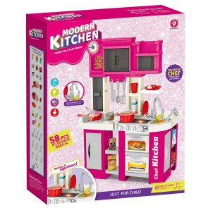 Кухня Home Chef с реалистични функции 60ч. розова