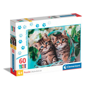 CLEMENTONI 60ч. Пъзел Lovely Kitty Twins