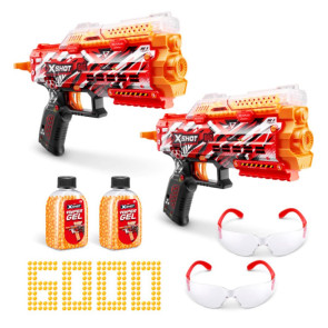 X Shot HYPER GEL 2 бластера с 6000 гел топчета 2 x Stinger