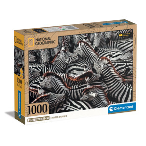 CLEMENTONI 1000ч. Пъзел National Geographic Zebra