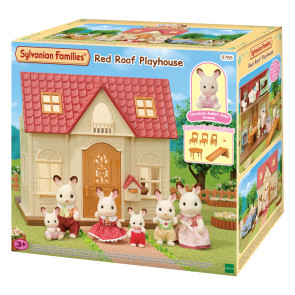 Sylvanian Families® Къща с червен покрив и бебе зайче