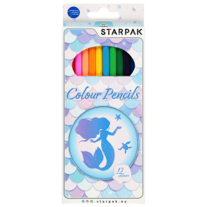 STARPAK цветни моливи 12 бр. Mermaid