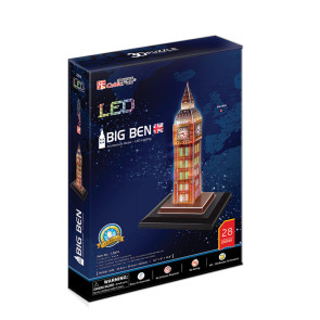 CubicFun 3D Пъзел с LED светлини BIG BEN