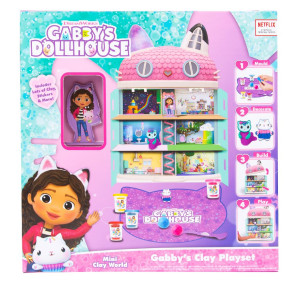 GABBY'S DOLLHOUSE комплект с пластилин