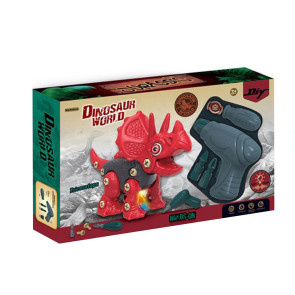 NTOYS Динозавър за сглобяване Triceratops със светлини