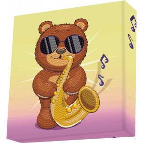 Diamond Dotz Диамантен гоблен Sax Bear 1722 диаманта