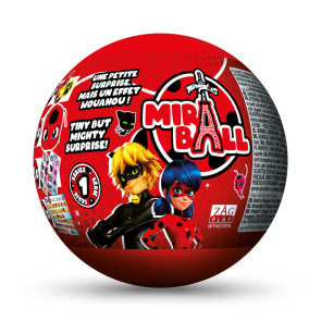 MIRACULOUS Калинката и Котарака Топка с плюшена играчка изненада Miraball