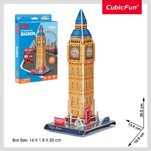 CubicFun Пъзел 3D Big Ben 21ч. 