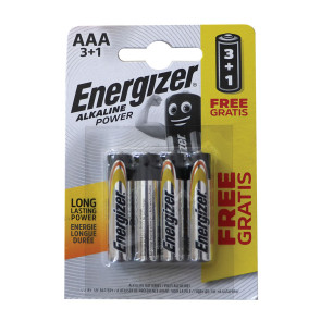 ENERGIZER Батерии ALKALine POWER алкални AAA (3+1 бр.)