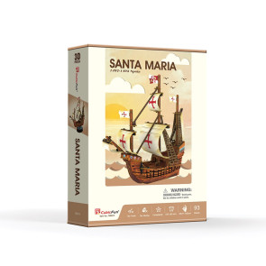 CubicFun 3D Пъзел КОРАБ SANTA MARIA