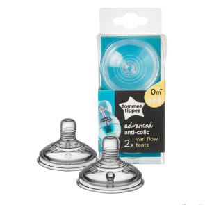 TOMMEE TIPPEE Биберон 3 капки 0+ ANTI-COLIC VARIFLOW