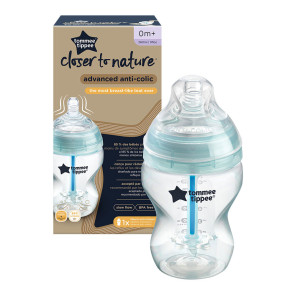 TOMMEE TIPPEE Шише за хранене 260 мл. 0+ ANTI-COLIC