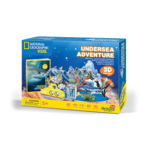 CubicFun 3D Пъзел ПОДВОДНО ПРИКЛЮЧЕНИЕ National Geographic KIDS