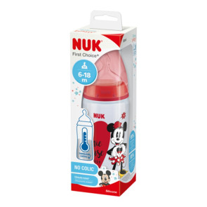 NUK FC Шише TEMPERATURE CONTROL 6-18м 300 мл MICKEY