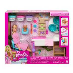 BARBIE WELLNESS Кукла и салон "СПА Маска за ЛИЦЕ"