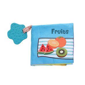 KIKKA BOO Текстилна книжка с чесалка FRUITS