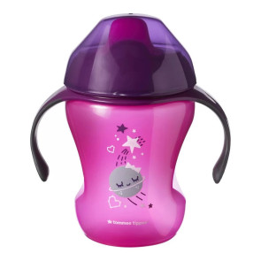 TOMMEE TIPPEE Неразливаща се чаша с мек накрайник 230 мл. 6+м РОЗОВА