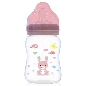 LORELLI Baby Care Шише с широко гърло 250 мл ANIMALS BLUSH PINK