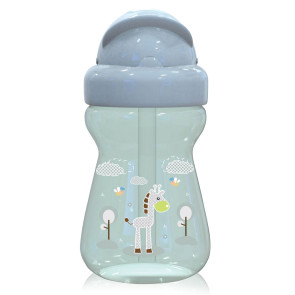 LORELLI Baby Care Чаша със сламка 325 мл ANIMALS MINT GREEN