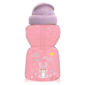 LORELLI Baby Care Чаша със сламка мини 200 мл ANIMALS BLUSH PINK