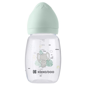 KIKKA BOO Шише силикон биберон 3+м 260 мл. SAVANNA MINT