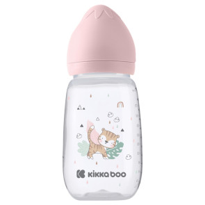 KIKKA BOO Шише силикон биберон 6+м 310 мл. SAVANNA PINK