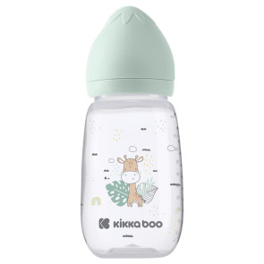 KIKKA BOO Шише силикон биберон 6+м 310 мл. SAVANNA MINT