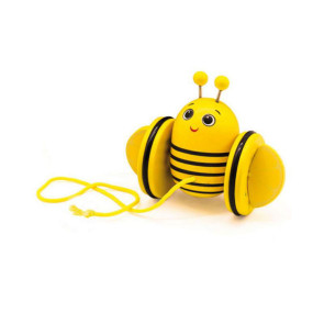 KIDS Играчка за дърпане Първи стъпки пчела жълта