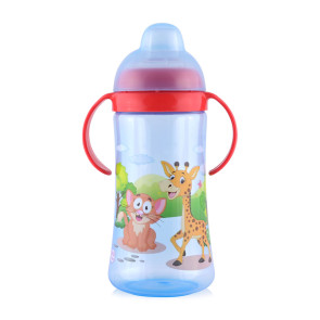 LORELLI Baby Care Чаша с мек накрайник и дръжки 330 мл СИНЯ