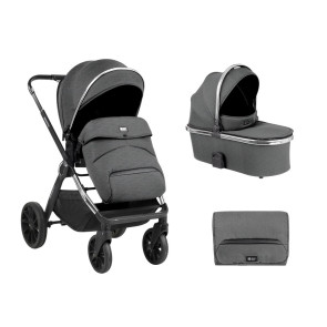 KIKKA BOO Комбинирана количка 2в1 TIFFANY DARK GREY