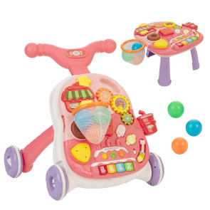 KIKKA BOO Играчка за прохождане 2в1 CANDY PARTY PINK