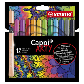 Stabilo Комплект флумастери Cappi Arty 12 цвята