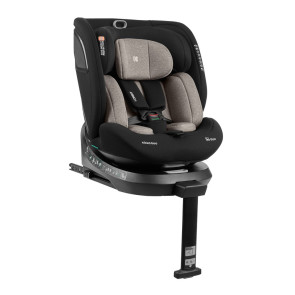 KIKKA BOO Стол за кола I-SIZE I-ORBIT 360° SPS ISOFIX (40-150 см) BEIGE/BLACK