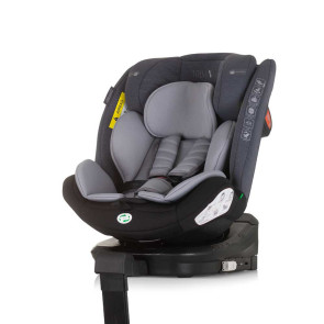 CHIPOLINO Стол за кола ТОРИНО 360 I-SIZE (40-150 см) ISOFIX СИВ