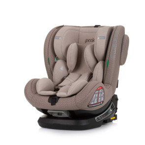 CHIPOLINO Стол за кола PEAK 360 I-SIZE (40-150 см) ISOFIX МАКАДАМИЯ