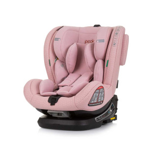 CHIPOLINO Стол за кола PEAK 360 I-SIZE (40-150 см) ISOFIX ФЛАМИНГО